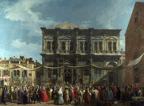 1 Giovanni Antonio Canal il Canaletto The Feast Day of St Roch