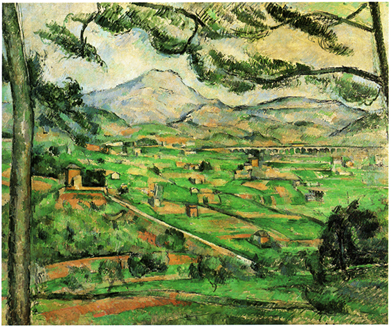 Cezanne mont sainte victoire mit grosser pinie