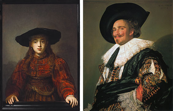 Mädchen im Bilderrahmen 1641 Frans Hals